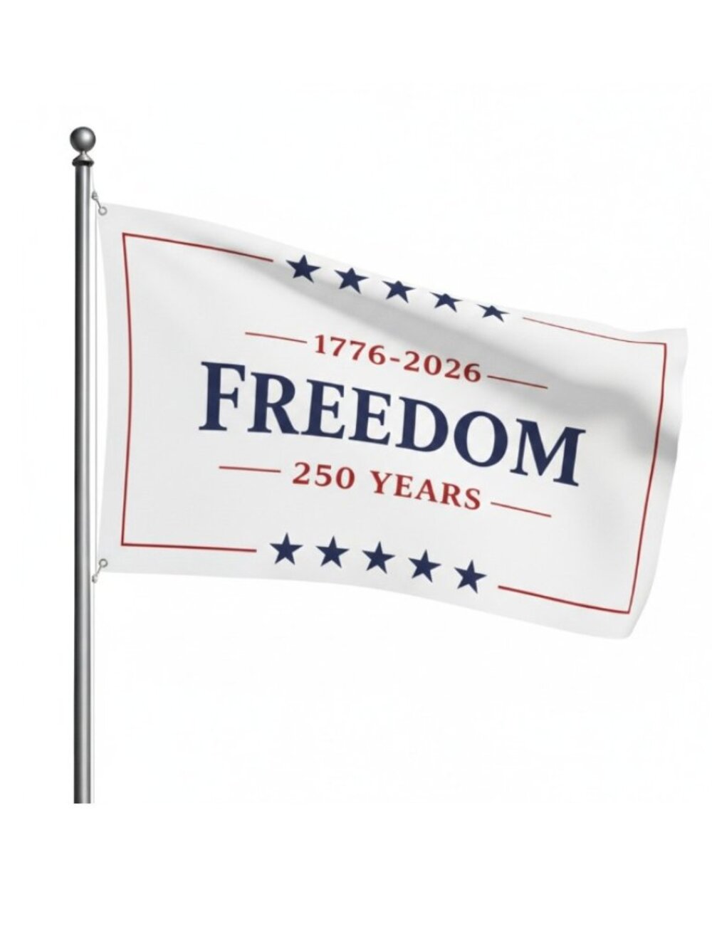 Freedom 250 Years 1776-2026 American Flag 3x5 ft Patriotic Independence Day USA